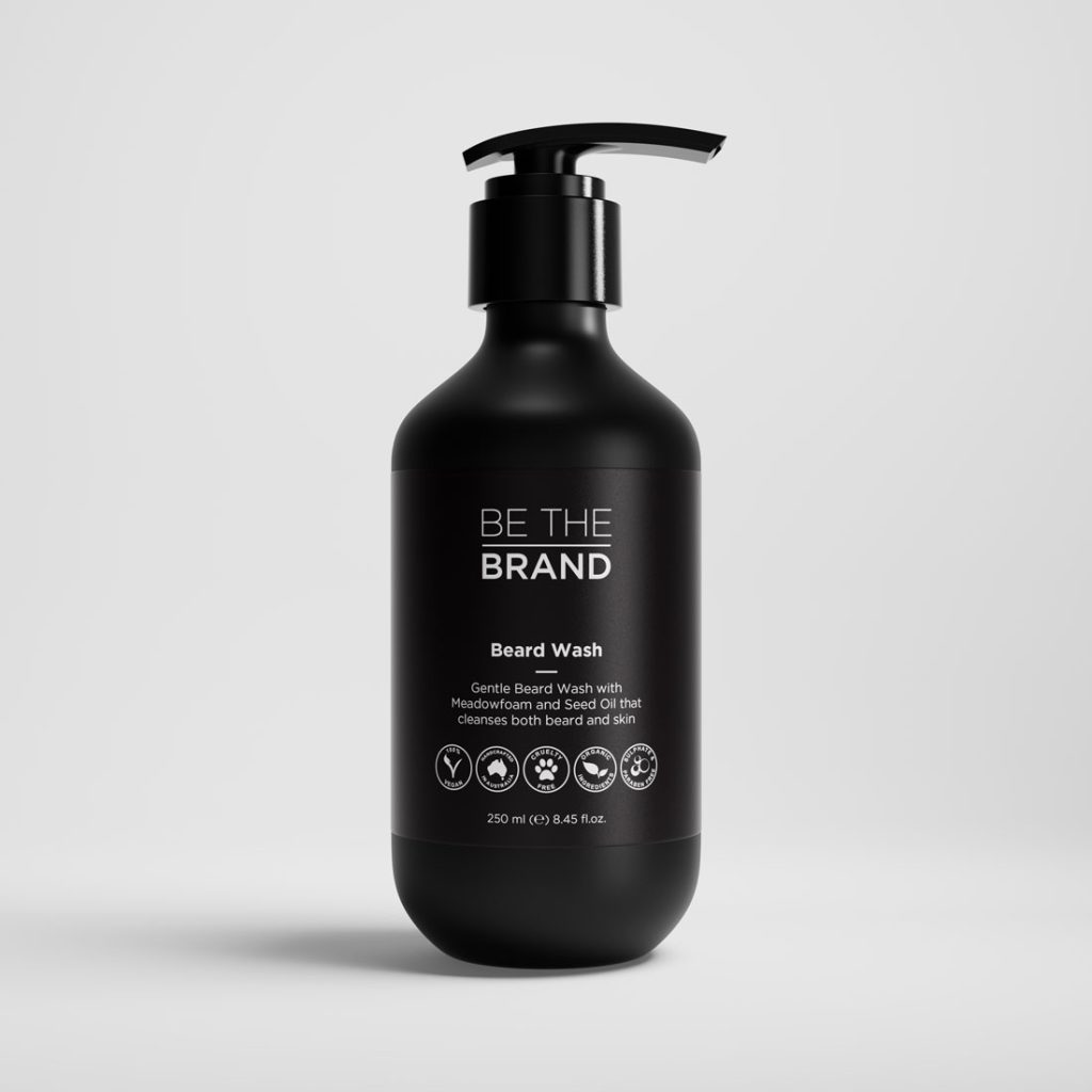 007 Matte Black 250ml f V4 BEARD WASH Front [1 1] assemble 2025 02 04 14 56 00000