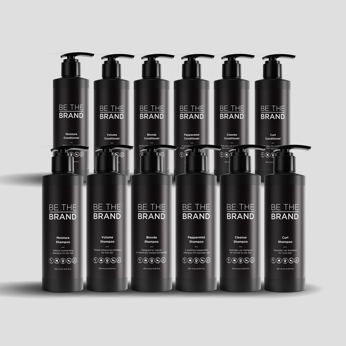 Haircare Sample Pack Black Square