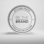 Silver styling paste hair product strong hold matte finish