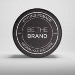 Black styling pomade hair product medium hold high shine